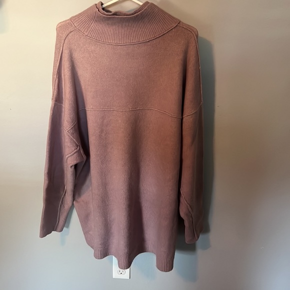 Free People Double Collar High/Low Sweater - Picture 3 of 4